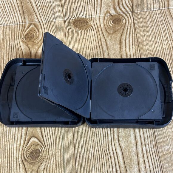 Laserline CD DVD Game Hard Flip Case Holds 12 Discs Gaming Holder PS5‎ Xbox Case - Picture 3 of 10